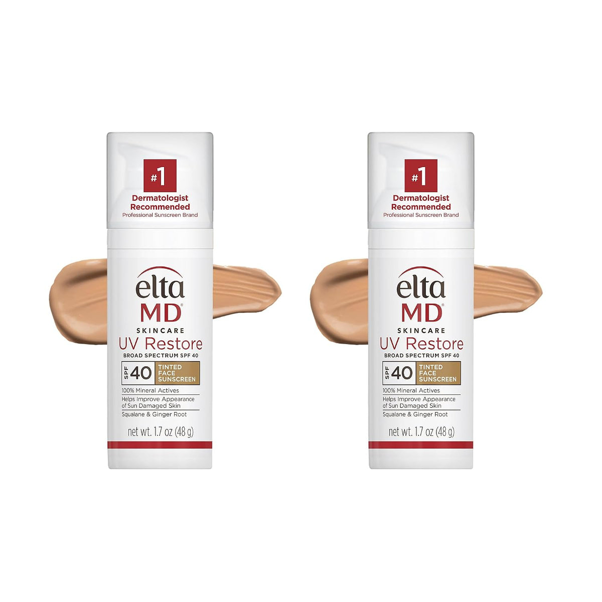 EltaMD UV Restore 100% Mineral Face Sunscreen For Mature Skin, SPF 40