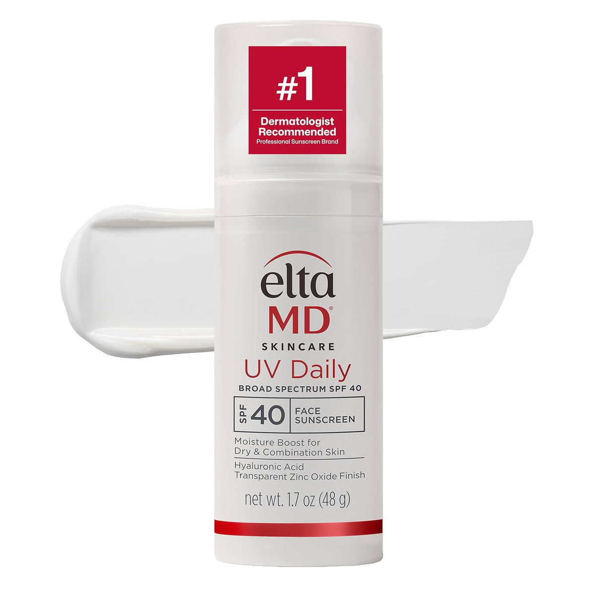 EltaMD UV Daily Face Sunscreen Moisturizer, Zinc Oxide, SPF 40 and SPF 50