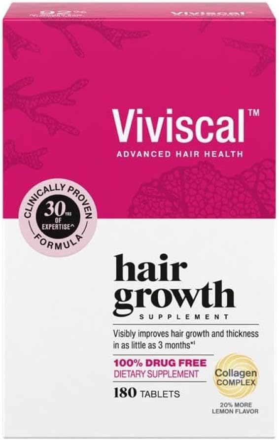 Viviscal Hair Growth Supplements for Women, 60 Tablets, 1 Month