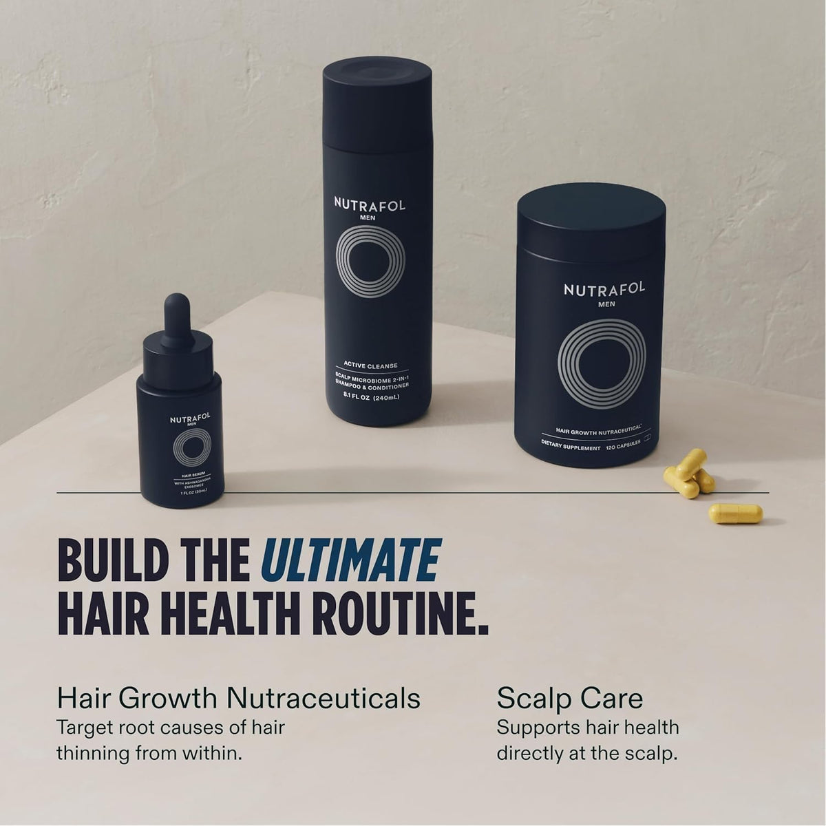Nutrafol Men Hair Growth Supplements, Ages 18-49