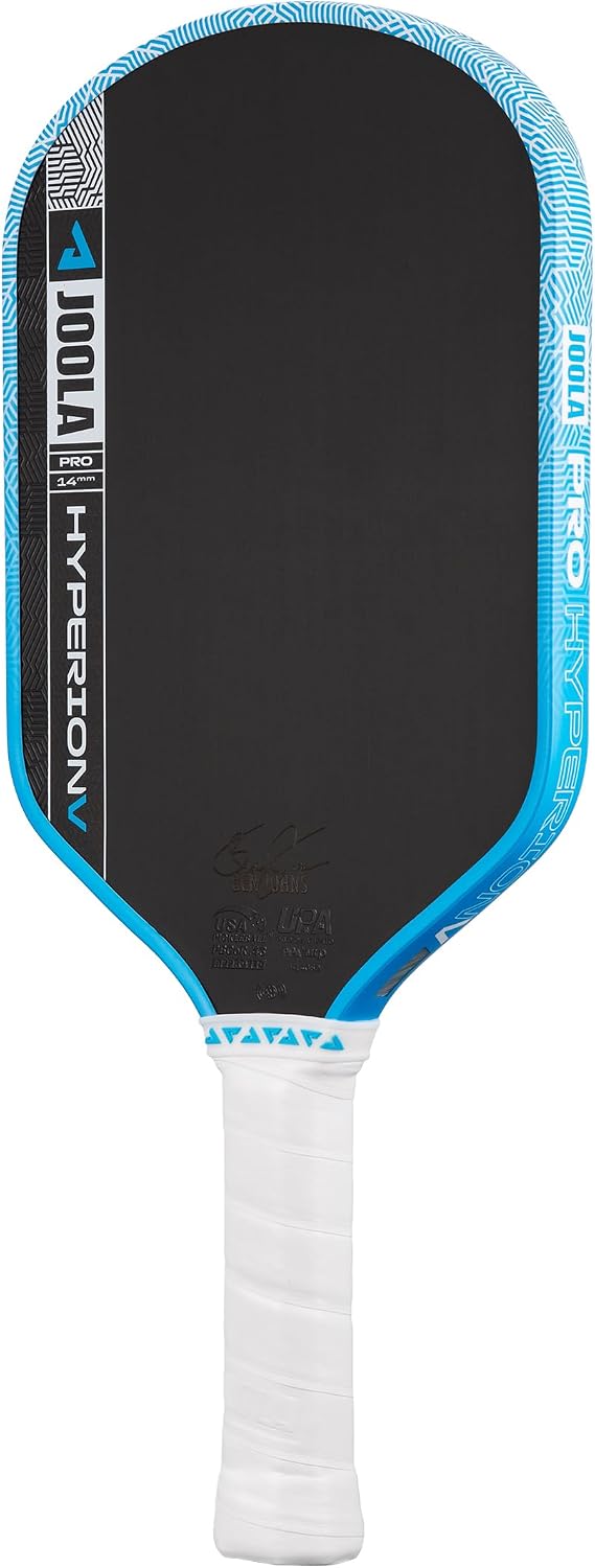 JOOLA Pro V Pickleball Paddle - 14mm/16mm - Raw Carbon Fiber Textured Surface - Enhanced Frame & Propulsion Core, USAPA & UPA-A Certified, NFC Chip Enabled, Premium Control & Lightweight Performance