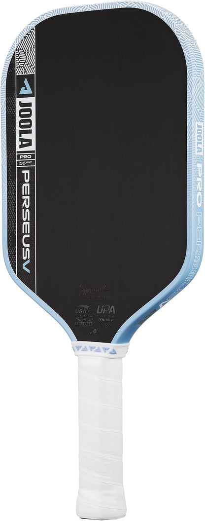 JOOLA Pro V Pickleball Paddle - 14mm/16mm - Raw Carbon Fiber Textured Surface - Enhanced Frame & Propulsion Core, USAPA & UPA-A Certified, NFC Chip Enabled, Premium Control & Lightweight Performance