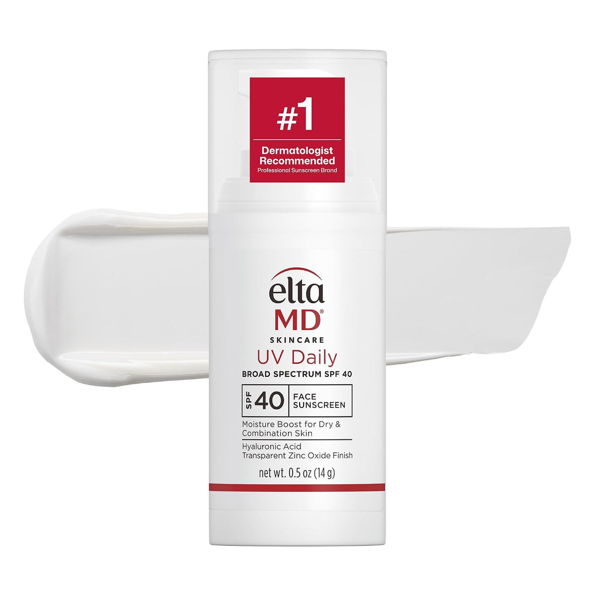 EltaMD UV Daily Face Sunscreen Moisturizer, Zinc Oxide, SPF 40 and SPF 50