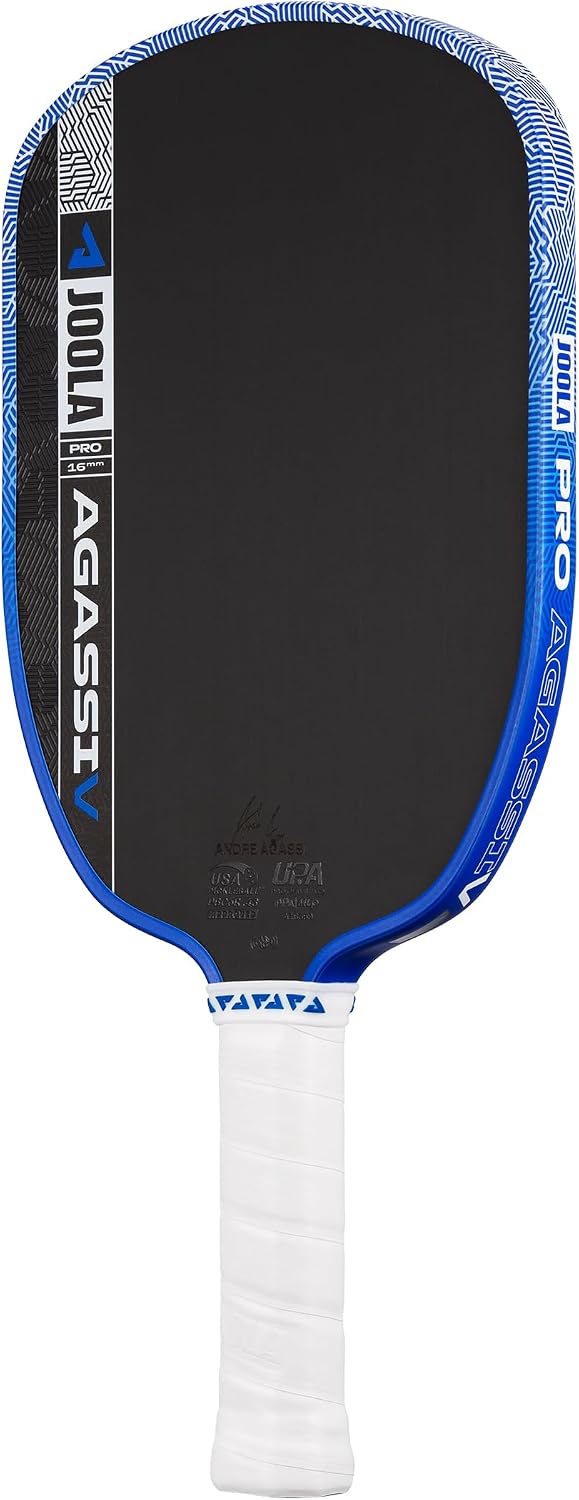JOOLA Pro V Pickleball Paddle - 14mm/16mm - Raw Carbon Fiber Textured Surface - Enhanced Frame & Propulsion Core, USAPA & UPA-A Certified, NFC Chip Enabled, Premium Control & Lightweight Performance