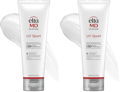 EltaMD UV Sport Sunscreen, Water and Sweat Resistant 80 Min, SPF 50