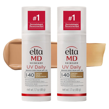 EltaMD UV Daily Face Sunscreen Moisturizer, Zinc Oxide, SPF 40 and SPF 50