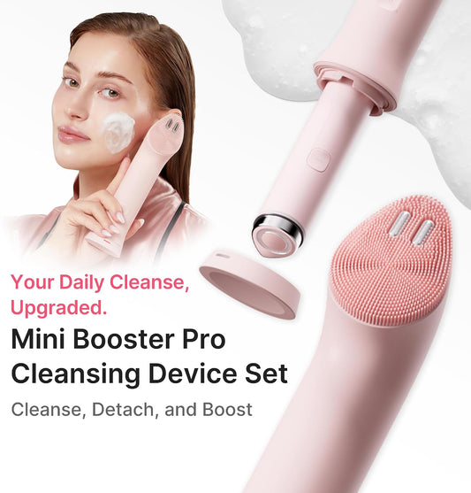 medicube Mini Booster Pro Plus Cleansing Device Set - Portable, Pink