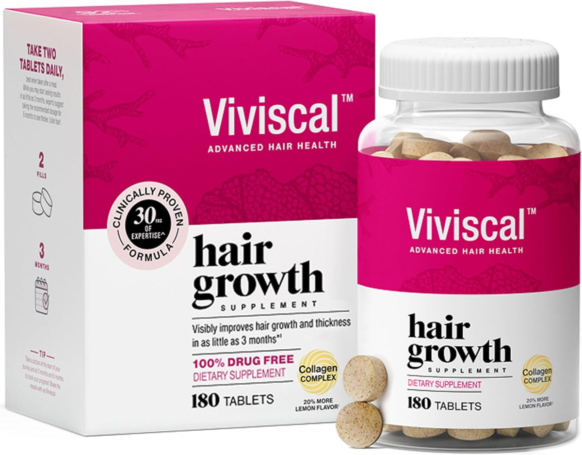Viviscal Hair Growth Supplements for Women, 60 Tablets, 1 Month