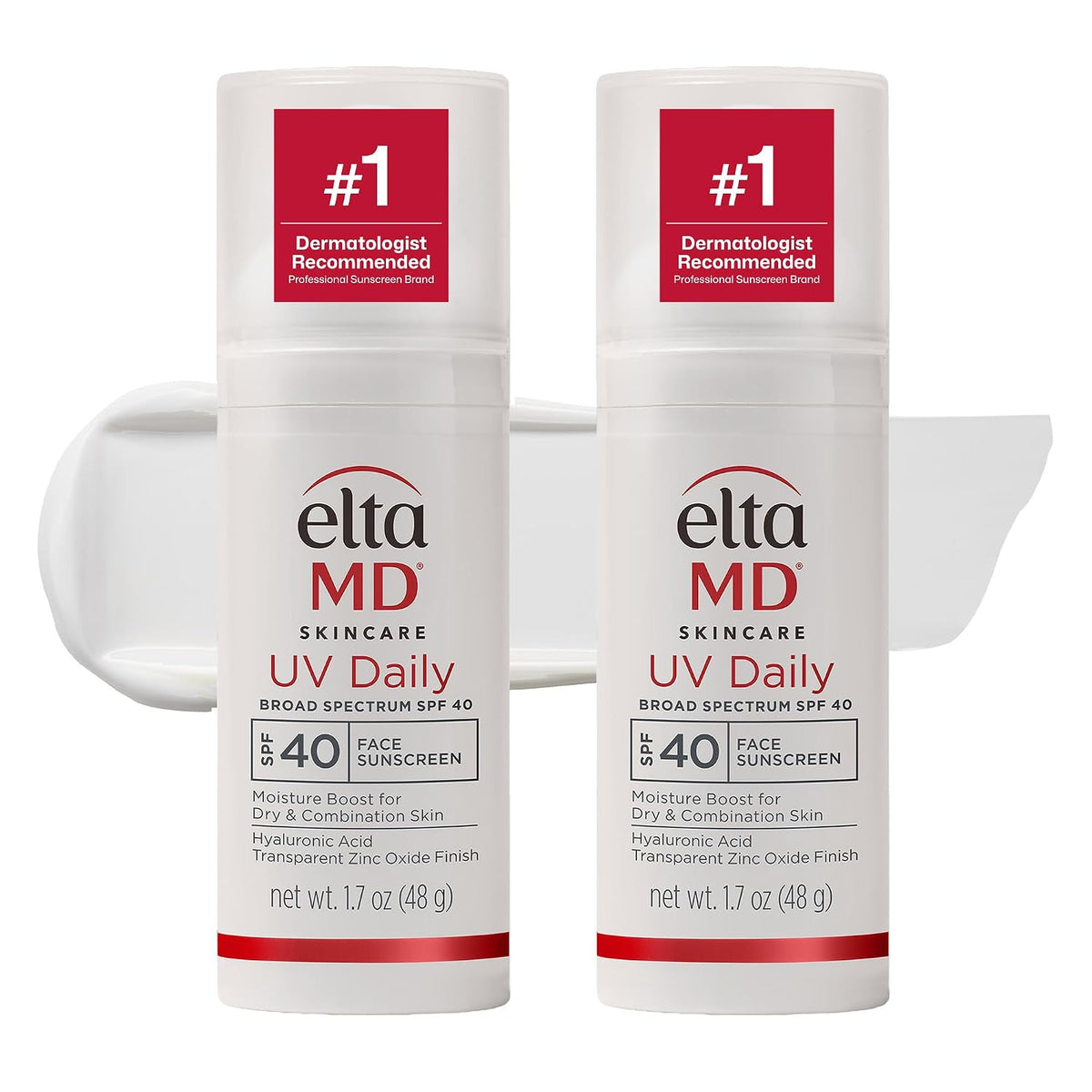 EltaMD UV Daily Face Sunscreen Moisturizer, Zinc Oxide, SPF 40 and SPF 50