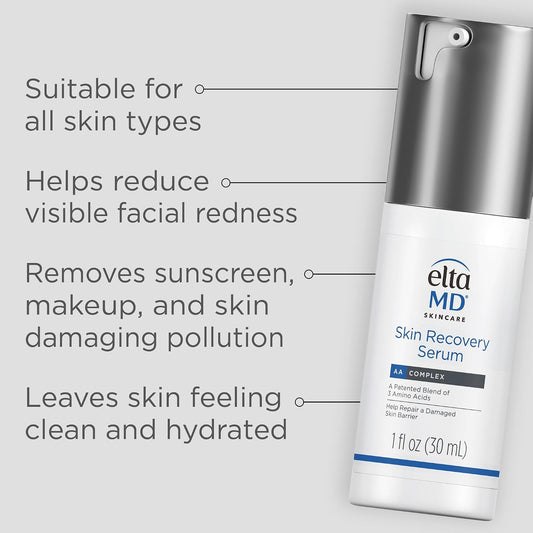 EltaMD Skin Recovery Face Serum, Anti-Redness Facial Serum, 1 oz