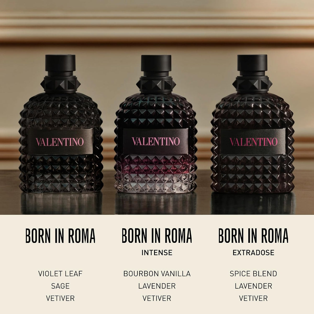 Valentino Uomo Born In Roma Intense for Men 3.4 oz Eau de Parfum Intense Spray
