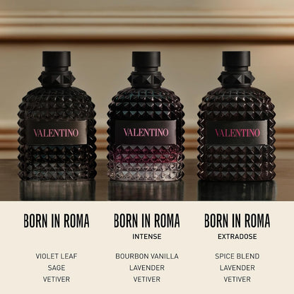 Valentino Uomo Born In Roma Intense for Men 3.4 oz Eau de Parfum Intense Spray