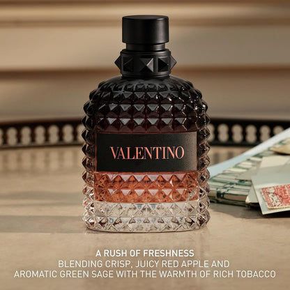 Valentino Uomo Born in Roma Coral Fantasy for Men 3.4 oz Eau de Toilette Spray