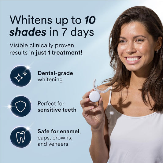 Auraglow Teeth Whitening Kit, LED Accelerator Light