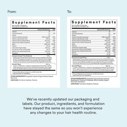 Nutrafol Women's Balance Hair Growth Supplements, Age 45+, 1-Month Bottle