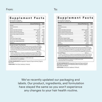 Nutrafol Women's Balance Hair Growth Supplements, Age 45+, 1-Month Pouch