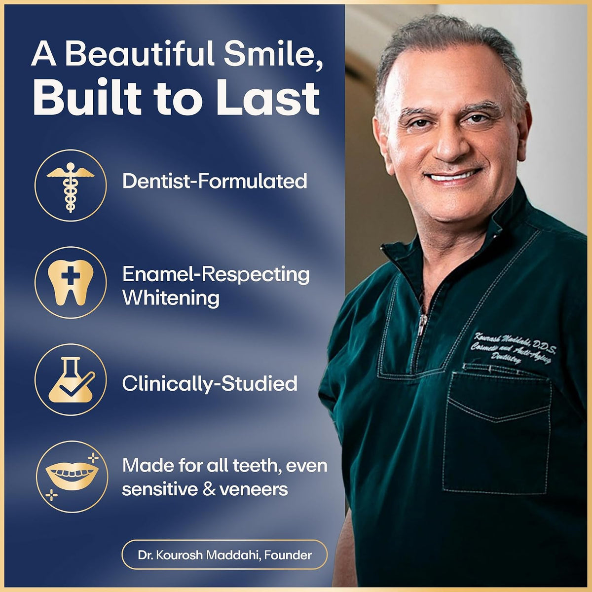 Lumineux Teeth Whitening Strips, Peroxide Free, 21 Treatments (3 Months)