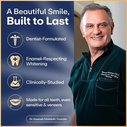 Lumineux Teeth Whitening Strips, Peroxide Free, 21 Treatments (3 Months)