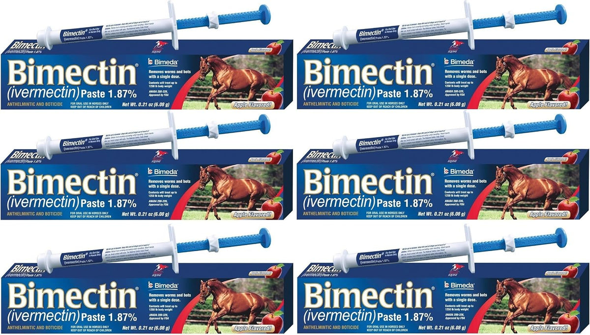 Ivermectin Paste Horse Wormer (1.87 Ivermectin) - 6 DOSES, Model: , Home & Outdoor StoreQ