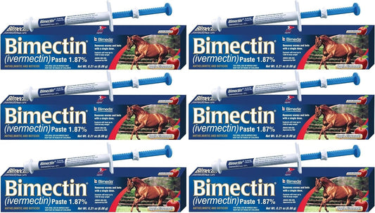 Ivermectin Paste Horse Wormer (1.87 Ivermectin) - 6 DOSES, Model: , Home & Outdoor StoreQ