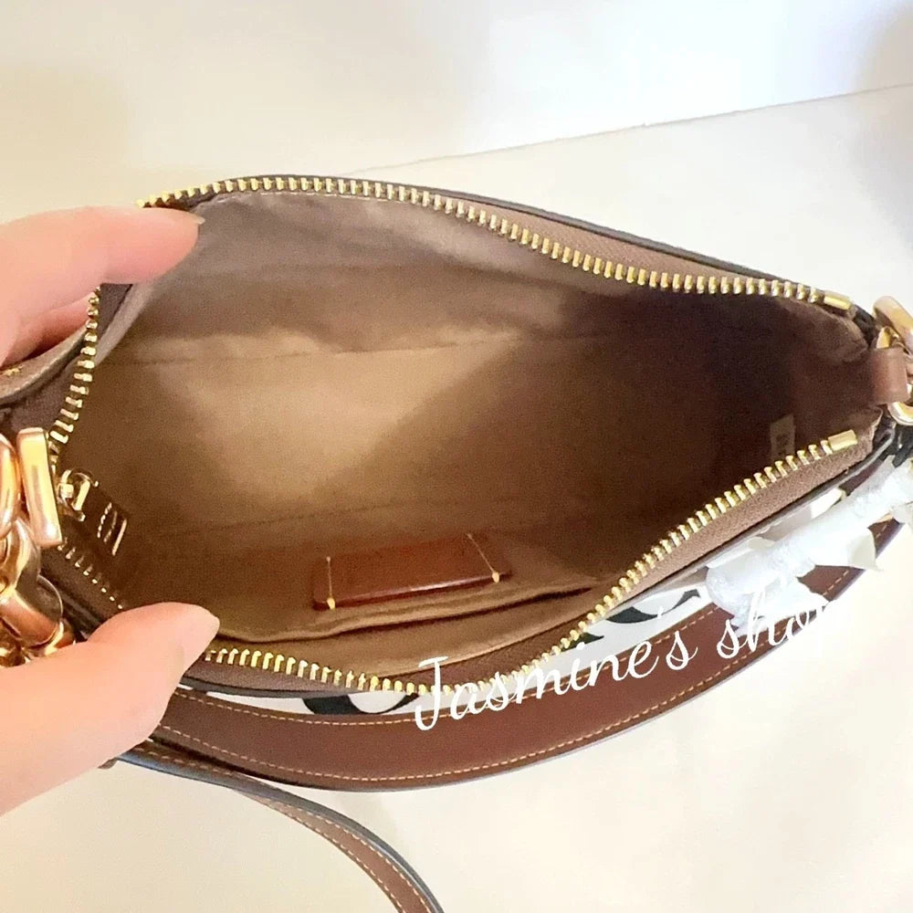 NWT Coach XPeanuts Teri Shoulder Bag With Snoopy CBJ88